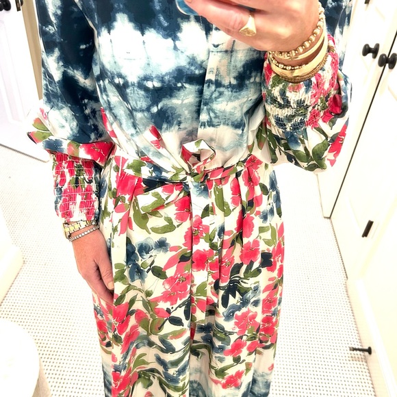 Misa Los Angeles Bettina Dress Size Small Floral Tie Dye NWOT - Picture 5 of 16
